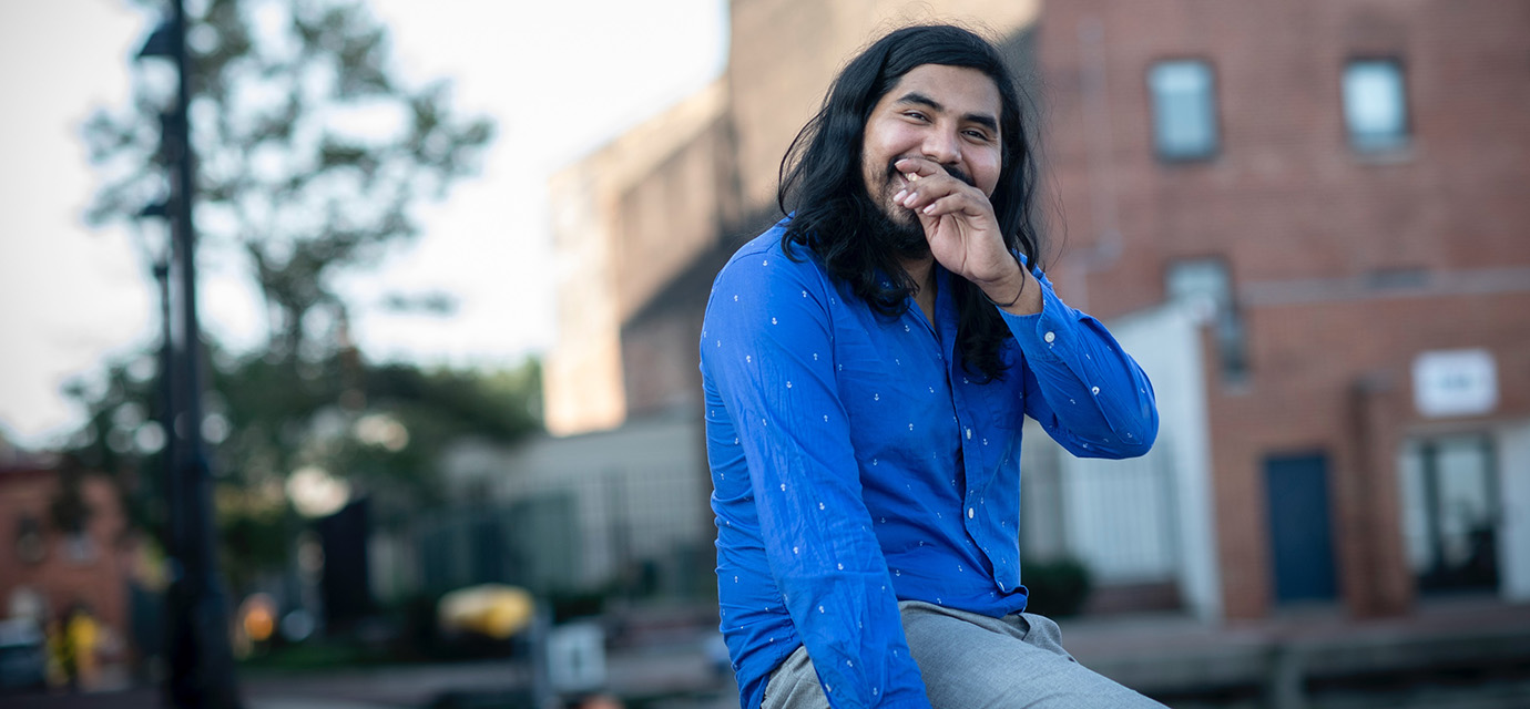 Photo of Williams laughing